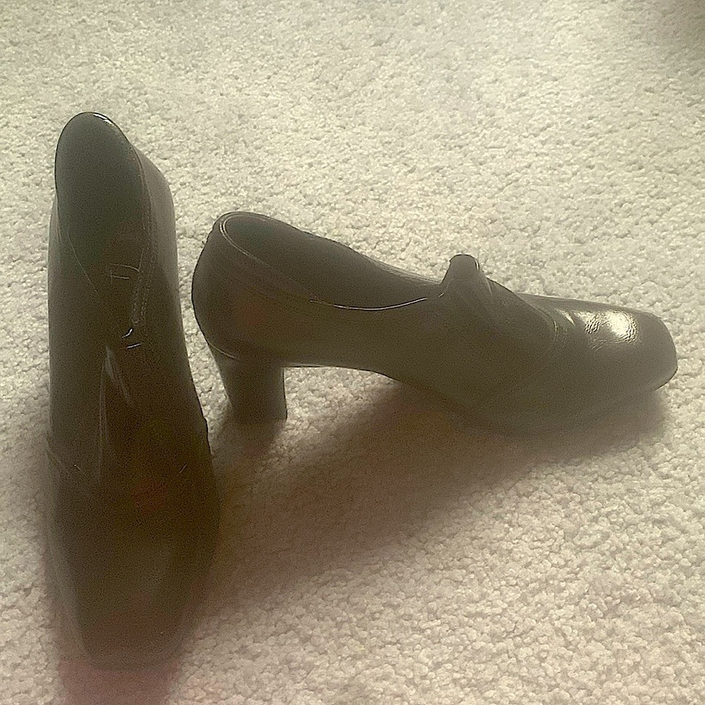 Black Franco Sarto block heels